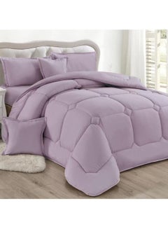 Buy Comforter set by Hours 6 plain pieces king size in Saudi Arabia