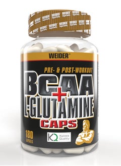 Buy BCAA + Glutamine, Recovery, Strength, Endurance, 180 Capsules in UAE