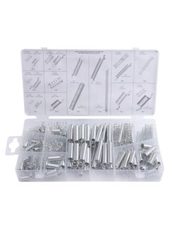 Buy 200 Piece Spring Assortment Set, Zinc Plated Steel Compression and Extension Springs Kit Assorted Sizes for All Types of Home Repairs and DIY Projects in UAE