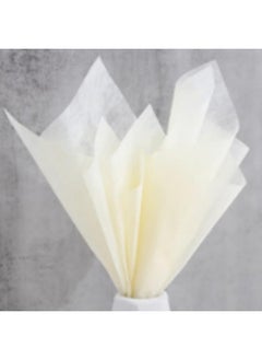 Buy 40 Sheets Korean Of Cotton Wrapping Flower Paper Non-Woven Floral Wrapping Paper, Waterproof Pleated Withdrawable Flower Bouquet Lining Paper Gift Packaging Paper (Fresh Rice) in Saudi Arabia