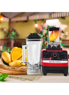 Buy Double Jar Heavy Duty Commercial Grade Electric Mixer Blender with 15 Timer Speed 4500W 2.5 Liter in UAE