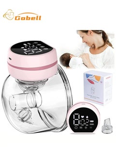 Buy Single Hands Free Cordless Electric Breast Pump, Painless Memory Function, 24mm, Pink in Saudi Arabia