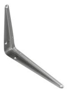 Buy KNP Grey Light Duty One Pair Shelf Brackets Tripod 6x8 INCH in UAE