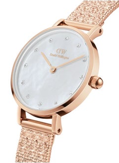 Buy Petite Lumine Mop Watches for Women with Rose Gold Mesh Strap 28 mm in Saudi Arabia