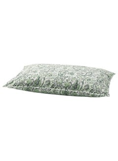 Buy Pillowcase Green And White 50X80 Cm in Saudi Arabia