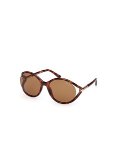 Buy Women's Round Shape  Sunglasses FT109053E59 Lens Size: 59 Millimeter - Blonde Havana in Saudi Arabia