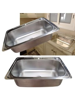 اشتري Kitchen sink 50/80 cm with drain, jumbo model for large kitchens في مصر