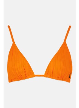 اشتري Women Textured Non Padded Bikini Top, Orange في الامارات