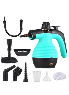 اشتري 1050W Portable Steam Cleaner, Small Household Handheld Steam Cleaner, Multifunctional Steam Cleaner, 350 ml Water Tank With 9 Accessories For Kitchen, Sofa, Bathroom, Car Window في السعودية