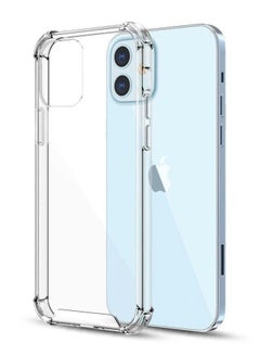Buy iPhone 12 , 12 Pro Case, Shock Absorption, Anti-Scratch, Support Wireless Charging (Clear) in Saudi Arabia