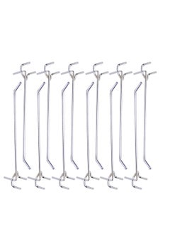 اشتري Metal Hangers 40Pcs Pegboard Hooks and Organizer Assortment Heavy Duty Metal Peg Board Shelving Hooks 20cm Stainless Steel S Hooks في الامارات