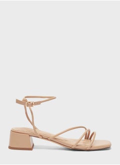 Buy Ankle Strap Low Heel Sandals in Saudi Arabia