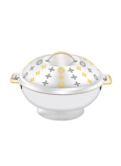 اشتري Noor Hotpot Stainless Steel Casserole Insulated Thermal Serving Bowl Keeps Food Hot for long time 4000ML في الامارات