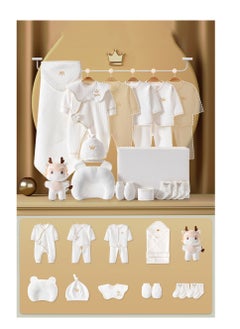 Buy 17 PCS Newborn Baby Gift Box Babies Clothes Set Infant Clothing Rompers Coat Socks Hat 100% Cotton for Boys & Girls in UAE