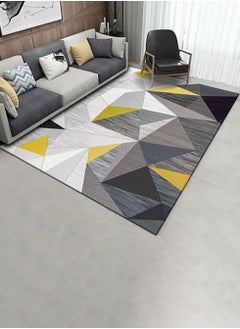 اشتري Modern Living Room Rug Soft Anti-slip Floor Carpet Contemporary Floor Rugs for Living Dining Room Bedroom Home Decor Geometric 160x230cm Type A في الامارات