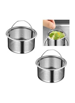 Buy 2 Pack Sink Strainer 304 Stainless Steel Kitchen Sink Strainer Anti-Clogging Drain Filter Strainer Kitchen Sink Drain Strainer and 1.6 Inch Deep Kitchen Sink Strainer in Saudi Arabia