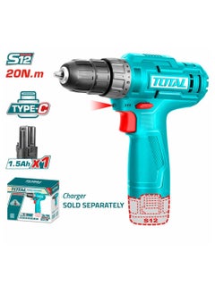 Buy Drill driver, charging 12 volts, 1 battery, disassembling, connecting and drilling, works by a Type-C mobile charger in Egypt