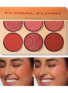 Buy Maffick 8-Color Blush Palette,Eyeshadow Palette-Matte Pearl Finish for Diversified Vibrant Looks in UAE