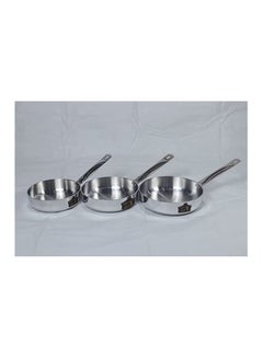 Buy Obour October jumbo frying pan set, pure aluminum, 3 pieces, 159523 in Egypt