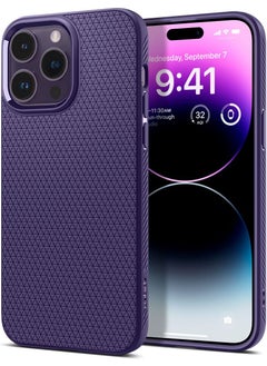 Buy Liquid Air for iPhone 14 Pro Max Case Cover - Deep Purple in UAE