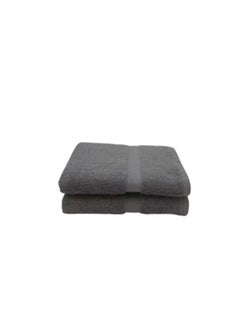 اشتري Camellia (Grey) Luxury Hand Towel (50 x 100 Cm -Set of 2) Pure Cotton Highly Absorbent and Quick dry, Hotel and Spa Quality Bath linen with Diagonal Dobby -550 Gsm في الامارات