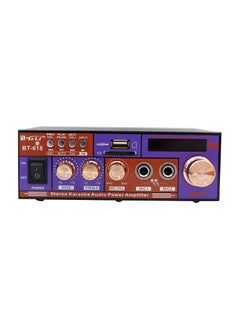 Buy Teli BT-618 Stereo Karaoke Audio Power Amplifier, Purple/Black in UAE