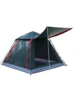 Buy 4 Person Camping Tent Family Tents Large Waterproof Tent with 2 Windows 2 Doors Available for Outdoor Sports Travel Beach Picnic in UAE