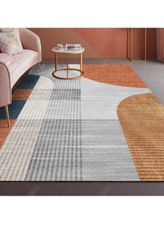 اشتري Non Slip Modern Area Rug Floor Carpet Made With High Quality Crystal Velvet Cashmere With Light Luxury Material For Indoor Living Room Dining Room Bedroom With Beautiful Print (Size 120×160CM) في الامارات