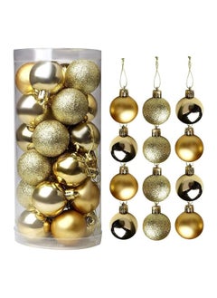 Buy 24 -Pieces Christmas Baubles, 4 Cm in Egypt