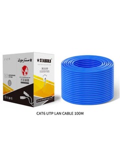 اشتري كابل CAT6 كابل توصيل إنترنت عالي السرعة بطول 100 متر في السعودية