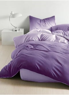 اشتري Various King/Queen/Single Size Duvet Cover Set, Ombré Royal Purple Bedding set في الامارات