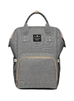 Buy ORiTi Baby Polyester Elegant Design Diaper Bag With Adjustable Padded Shoulder Straps-Grey/Beige in UAE