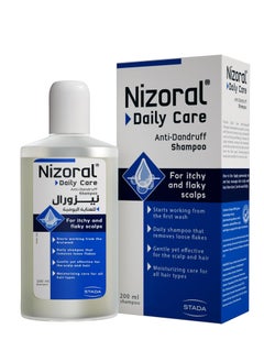 Buy Nizoral Daily Care Anti-Dandruff Shampoo, 200ml, Works on Dandruff from 1st wash, Moisturizing Care for all Hair types, Dandruff Prevention Shampoo in UAE