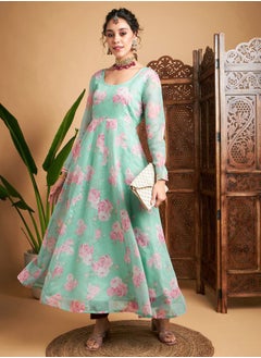 Buy Floral All Over Print Anarkali Maxi Kurta in Saudi Arabia