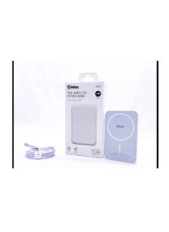 Buy Inkax 15W 5000mAh Magnetic strong suction quick wireless charging power bank mini power banks in Egypt