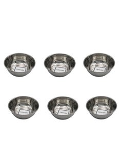 Buy Stainless Steel Small Katori Set of 6 Small Bowls Heavy Gauge Chutney Bowls Mini Bowls for Kitchen Dining Serving with Mirror Finish in UAE