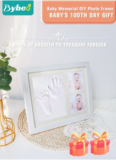 اشتري Baby Handprint and Footprint Maker Kit for Newborn Boys & Girls, Infant Milestone Picture Frames for Toddlers, Best New Mom Gift - Foot Impression Photo Keepsake for Girl & Boy في الامارات