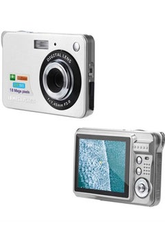 اشتري 2.7 Inch Tft 18Mp 8X Zoom Digital Camera Mini Anti-Shake Full HD Digital Video Camera(Silver) في السعودية