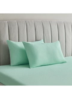 Buy Derby 2-Piece Solid Microfibre Pillowcase Set 70 x 45 cm in UAE