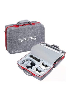 Buy Rightsure Carrying Case for PS5, EVA Travel Case Bag Compatible Playstation 5 Console Digital Edition, Adjustable Handle Bag for PS5 with Strap (Grey) in Saudi Arabia