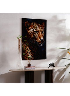 Buy Cool Leopard Licensed Wall Art By David Soul 80X120Cm - Brown in UAE