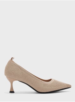 Buy Pointed Toe Mid Heel Pumps in UAE