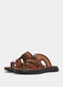 اشتري Textured Open Toe Sandals في السعودية