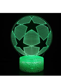 Buy 3D Lamp Football Player Figure Kids Nightlight for Room Decoration LED Color Changing Night Light Anime Gift Touch and Remote Mode in UAE