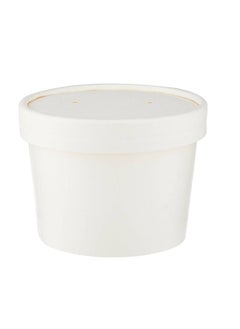 اشتري 5-Piece Disposable Noodle Bowl 12oz With Lid في الامارات