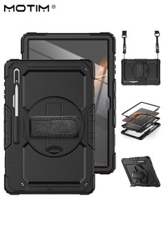 Buy Case for Samsung Galaxy Tab S9/S8 Ultra 14.6 Inch with S Pen Holder, Heavy Duty Rugged Shockproof Case Cover for Galaxy Tab S9 Ultra with 360° Kickstand Handle/Shoulder Strap/Stand in Saudi Arabia