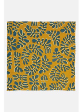 Buy Floral Pattern Layday Bandanna 22 x 22 cm, Gold in Saudi Arabia