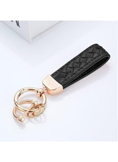 اشتري BUKELA Lambskin Leather Car Keychain Keychain Leather Key Chain, Keychain, Universal Key Chains Family Present for Key Fobs for Men and Women,360 Degree Rotatable في السعودية