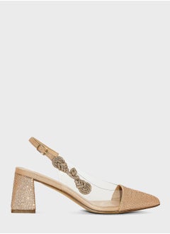 اشتري Pointed Toe Mid Heel Sandals في الامارات