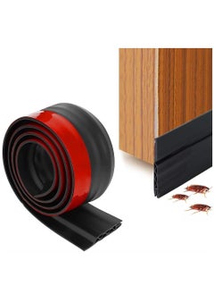 اشتري Door Draft Stopper 120x6CM Under Door Seal, Door Bottom Draft Blocker Weather Stripping for Interior, Exterior and Garage Door في السعودية